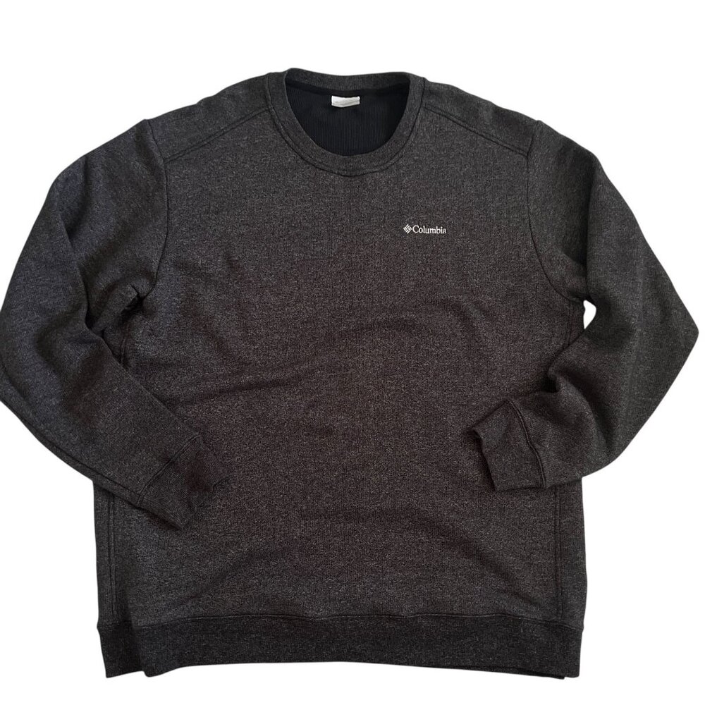 Columbia Pine Ridge Heavyweight Crew Pullover XXL Carbon Heather Gray Outdoors‎